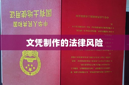 裕安文凭制作的法律风险