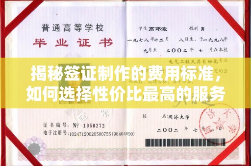 裕安揭秘签证制作的费用标准，如何选择性价比最高的服务？