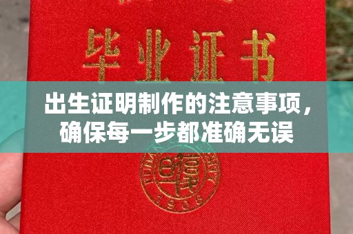 裕安出生证明制作的注意事项，确保每一步都准确无误