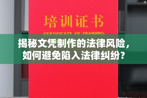 裕安揭秘文凭制作的法律风险，如何避免陷入法律纠纷？