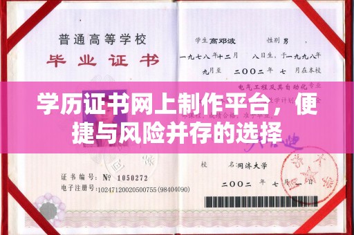 裕安学历证书网上制作平台，便捷与风险并存的选择